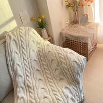 DIY 손뜨개블랭킷 뜨기 동영상포함, 바닐라베이지(11볼)