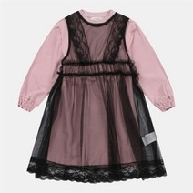 일로딜로 SH01 꾸안꾸 샤 레이어드 원피스 IDOM21151 09블랙 15인디안핑크
