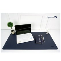블루웨일 가죽 데스크매트 특대형 90 x 45cm, Navy