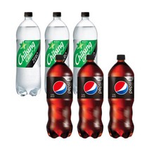 롯데칠성 칠성사이다제로 1.5 x 3개 + 펩시콜라 제로슈거 1.5L 3개총6개펩시콜라제로팹시제로제로사이다, 칠성사이다제로 1.5 x 3개 + 펩