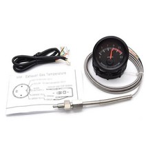게이지 레벨 자동차 연료 2 52mm 12V 범용 오일 압력 07Bar 프레스 LED 미터 레이싱 블랙 홀더 센서 포함, Exhaust Temp Gauge_CHINA