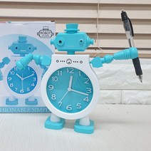 vm5119 ABM 로봇트 탁상 알람 시계 블루 탁상시계/알람시계/탁상용시계/시계/로보트시계/8809630170174