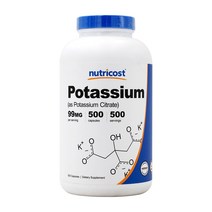 뉴트리코스트 구연산 칼륨 99mg 캡슐 500캡슐 1서빙 99mg 500회분 Potassium Citrate Capsules [500 CAPS]