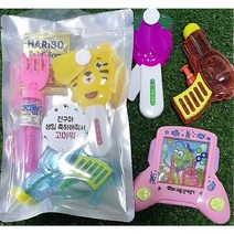 어린이집 생일 선물 답례품 모래놀이 & 비눗방울 손 선풍기 게임기 물총 워터건 젤리 선물포장 어린이집 유치원 유아 여름답례품 선물 단체 장남감 야외 공원 갯벌 캠핑 완구 놀이, 01-1: 물총+모래비눗놀이2P+감사A