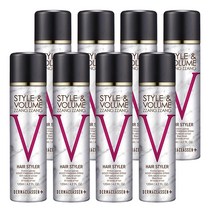 [더마클라센] 볼륨짱짱 새치커버 흑채 스프레이 8개 (흑색/자연갈색), 흑색, 1개