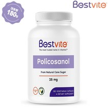 프리미엄 폴리코사놀 25mg 180정 대용량 6개월분 직구, 1병, 180 캡슐
