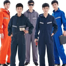 couyor 남녀공용 사계절 작업복 일체형 점프슈트, 그린