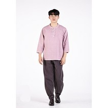 리예 남자 여름 면30수 자두 티 바지 개량 계량 법복 절복 승복 수련복 생활한복 해들누리 생활한복(개량한복)