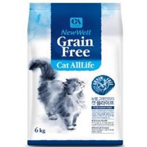 뉴블루캣7kg 15kg 캐츠랑 전연령2kg 5kg 7kg 프라임캣5kg 15kg 대용량/길고양이사료, 뉴웰그레인프리6kg