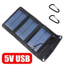 태양광 패널 파워 뱅크 12v5v 야외 접이식 열 충전기 전지 플레이트 세트 완전한 셀, 5v USB 태양열 충전기