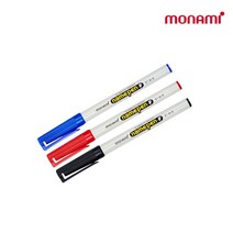 모나미 네임펜F 중간글씨용 12개입 1타 (흑 청 적), 흑색12개입
