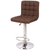 베스트렉 A146F 발걸이형 패브릭 홈바의자/아일랜드식탁의자, 브라운