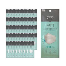 코디 프레시에어 생활안심마스크 KF94 대형 1입 50개 퓨어커버 보건용마스크