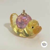레진공예 키링- 오리 스노우볼