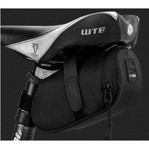 B-SOUL 자전거 안장 가방 자전거 프레임 가방 탈부착 포켓 가방 후미등 고리 자전거 가방 수납 가방, 빨강