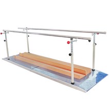 재활 요양원 평행봉 평행바 운동기 유아용 보행 운동기구 교정 노인보행 환자, 성인2m보정판미포함(미끄럼방지가죽)