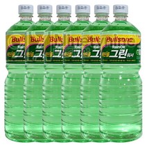 불스원 레인OK 에탄올 그린 워셔액-1.8L 6개 에탄올 발수코팅 프리미엄 사계절용 레인Ok 소낙스워셔액 소낙스, 1800ml