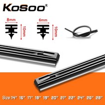 앞 유리 윈드 스크린 1 개 8MM 6MM 14 "16" 17 "18" 19 "20" 21 "22" 24 &q, 11 28 inch 700mm, 02 8MM