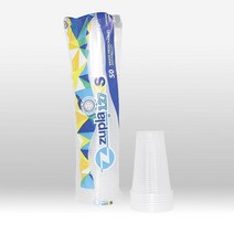 [1000개 - 355ml(12온스)] 투명 플라스틱 일회용 컵 콜드 파티 음료 컵. Zupla 제작 127SS