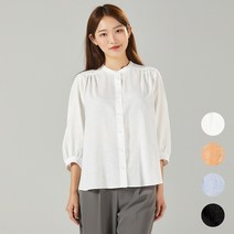 여성 시원한 린넨 차이나카라 7부 셔츠 (WAW1201)