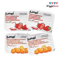 Wiggle_스페인 주멜 포션 딸기잼 오렌지잼 15g 프리미엄잼 고급호텔 조식용 뷔페용 배달 포장용 소포장 일회용 과일잼, 주멜딸기잼 15g 20개