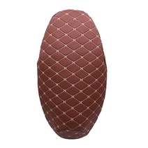 바이크 범용 오토바이 액세서리 가죽 시트 쿠션 커버 자외선 차단 방수 보호대 절연, 12 Red XL