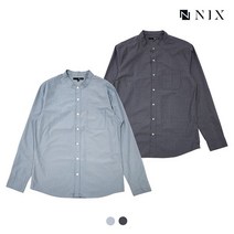 [NIX]남) 포플린 레귤러핏 헨리넥 셔츠(FNNFCSL111P)