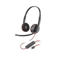 플랜트로닉스 블랙와이어 3220 USB C 헤드셋 온이어 모노 헤드셋 유선