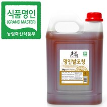 두레촌 명인 쌀조청 3kg/식품명인 강봉석/조청 올리고당 물엿 쌀엿/가정용 식당용