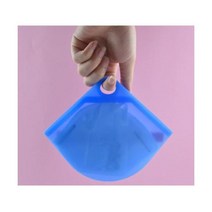 휴대용 실리콘 마스크 케이스 N95 실리카젤 파우치 보관 비너 키링 마스크 키퍼 보관함, 블루