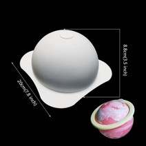도넛 하트 모양의 실리콘 몰드 하프 볼 케이크 베이킹 몰드 행성 디자인 초콜릿 무스 몰드 케이크 장식 도구