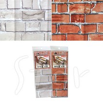 파벽돌 시트 30x80cm DM-72 인테리어 데코 벽 점착 벽돌 프린트 포인트 디자인 시트지, (그레이)