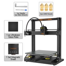 3D프린터 KINGROON 3D 프린터 KP5L 티타늄 빠른 금속 프레임 유리 FDM 300x300x330mm 업그레이드 전원 공급 장치, 6.KP5L add 1Glass 1Mag