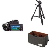 소니 SONY 비디오 카메라 HDR-CX470 32GB 광학 30배 블랙 Handycam HDR-CX470 B + 액세서리 2점 세트