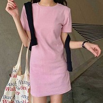 나들이외출 여름반팔 라운드넥 발랄 베이직무지 봄여름예쁜 패션 20대 블랙코디 여자대 10대 슬림핏스타일 여자바캉스룩 미니 캐주얼룩 원피스 룩 유니크스트릿 컬러 상큼 파스텔