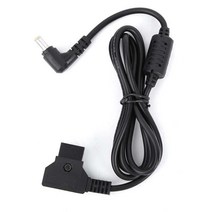모니터 전원 케이블 D-TAP DC 5.5x2.1mm 직각 플러그 소니 PXW 시네마 카메라 액세서리 용 금도금 핀 110cm