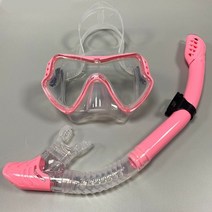 스노쿨링 프리다이빙마스크 다이빙 고글 스노클링 세트 남성과 여성 새로운 성인 대형 프레임 실리콘 마스크 수영 스노클링 마스크 다이빙 안경, 투명 4, ml