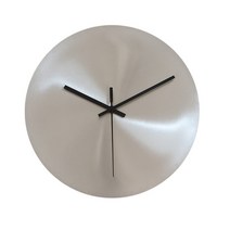 큐랑 심플 스테인리스 벽시계 30cm, 실버