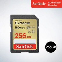 샌디스크 SD메모리 SDXC Extreme 익스트림 SDXVV 256GB, 256기가
