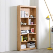 내츄럴감성 북카페 5단 가성비 책장 튼튼한가구 세트, 엘다