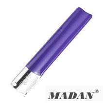 마단 스트리핑나이프 Stripping Knife 죽은털정리 털정리 언더코트제거, 커브 M355 14날 코오스 퍼플