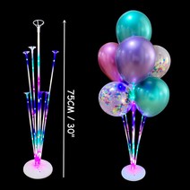 파티용품 풍선 아프리카별풍선 다이소풍선막대 열 스탠드 샤워 생일 웨딩 파티 장식 Eid Baloon 아치 키트 펌프 ons 액세서리, 26 1Set Led Multicolor