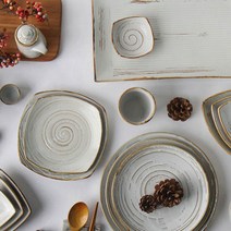 업소용 그릇 백제 식기 33종 모음 도자기 접시 한식 전통 식당용 음식점 내추럴 빈티지, 19. 백제 원접시, 40cm