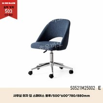 사무용 사무실 의자 카페 의자 허리 독서실 청소년 자취방 방송 심플 개발자, 블루