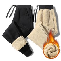 차쿠 겨울 남성 방한바지 융털 기모 양털 조거 팬츠 직업복 바지
