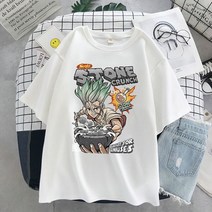 옴니뷰 Anime T-shirt men Graphic Cartoon Titan Attack Shingeki No Kyojin 티셔츠 하라주쿠 오버사이즈, 03 S9199-White_05 XL