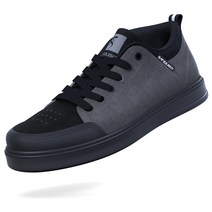 플랫 페달 용 Mens MTB 산악 자전거 사이클링 신발 무료 라이딩 산악 자전거 D/H Enduro Cross Trail Commuter BMX에 적합, 275, Black+Grey