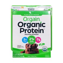 오가닉 프로틴 파우더 초콜릿맛 46gx10개 코스트코
