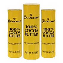 코코케어 코코아 버터 옐로우 스틱, 28g, 3개