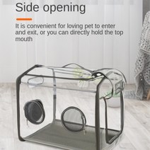 펫드라이룸 강아지에어탱크 드라이기 거치대 애견 블로어Dog Pet Trnsprent Drying ox t lowing g Fold nti, 01 S 50X55X45M